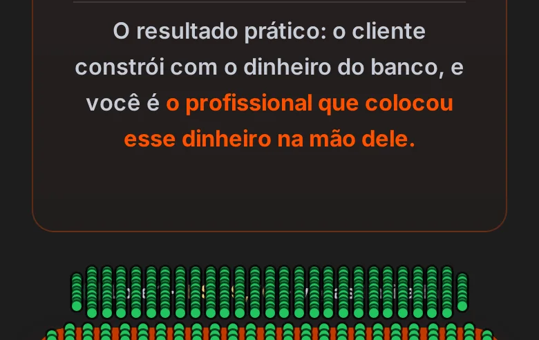 Mesma região da página depois da correção, com todos os pontos verdes
